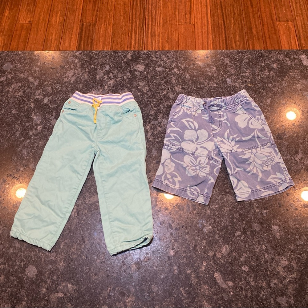 Mini Boden Boys Pants And Shorts Lot 2-3 Years Cotton